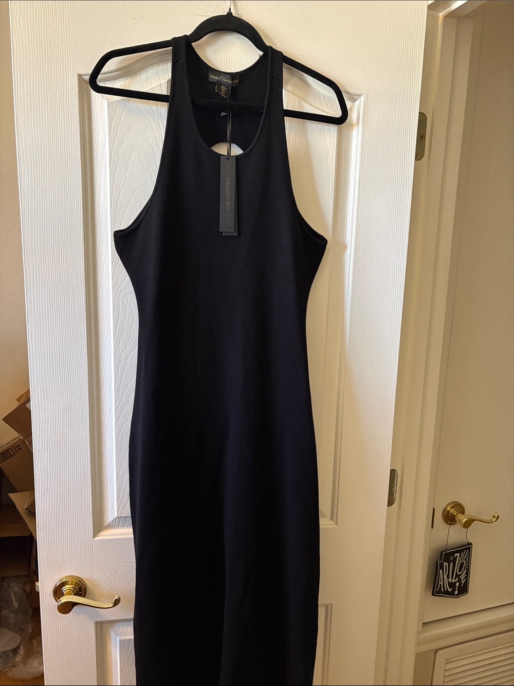 House of Harlow 1960 Luxe Essentials Open Back Dress size L